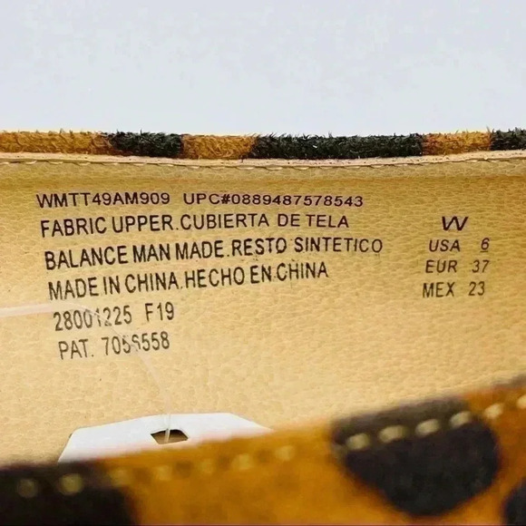 Time And Tru Memory Form Cheetah Print Flats - Picture 8 of 8